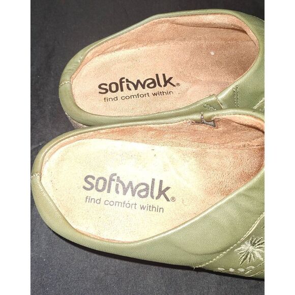 WOMEN'S SOFTWALK AURORA 3.0 CLOGS Olive Green Size Women’s 8.5 - Picture 4 of 7
